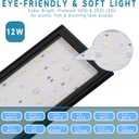 24/7 Mode LED Aquarium Light for 12-18 Inch Plant & Fish Tank, IP68 Full Spectrum Light, Sunrise-Daylight-Moonlight, White Red Green Blue Pink LEDs with Extendable Brackets for Freshwater