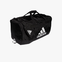 adidas Unisex Defender 4.0 Gym Duffel Bag for Men and Women, Black/White, Large (110L)