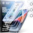 SMARTDEVIL 3-Pack Screen Protector for iPhone 14 Plus with 3-Pack Camera Lens Protector, Clear 9H Tempered Glass Film, Super Fast Installation (Dust-Free & Bubble-Free), Alignment Tool