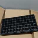 Deep 72 Cell Seedling Trays, Thick Durable 72 Cell Plug Tray Big Cell Seed Trays for 1020 Flat Trays Germination (10-Pack, 21.25"11", 2.36" Height, High) (Black)
