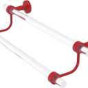 Allied Brass PB-72-36-FER Pacific Beach Collection 36 Inch Double Towel Bar, Fire Engine Red