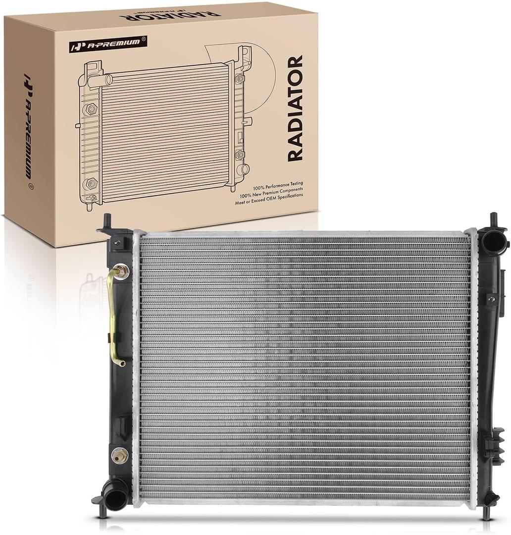 A-Premium Engine Coolant Radiator Assembly with Transmission Oil Cooler Compatible with Kia Soul 2010-2011 L4 1.6L, Automatic Transmission, Replace# 253102K000, 253102K050
