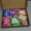 GOLDGE 18 Pcs Mini Magnetic Drawing Board for Kids (6 Colors)  Portable Doodle Sketch & Writing Pad with Erasable Surface, Fun Backpack Keychain Clip Art Toy, Birthday Party Favors for Boys Girls