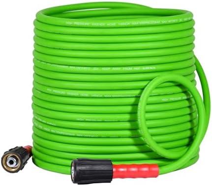YAMATIC Flexible Pressure Washer Hose 75FT 1/4", 3200 PSI, M22-14mm Female Ends, Kink-Resistant Replacement for Gas/Electric Power Washer Troy-Bilt Ryobi Craftsman