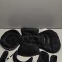 Infant Car Seat Insert with Removable Cushion for Preemie to Toddler, Reversible Newborn Carseat Insert for Baby Head Body Support, Fits for Stroller, Baby Swing, Bouncer (Pure Black)