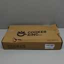 COOKER KING 8-Inch Stainless Steel Pan, Hybrid Nonstick Frying Pan, Skillet, 3-Ply Clad Cookware, Even Heat Distribution, Dishwasher & Oven Safe, with Stay-Cool Handle, Induction Compatible