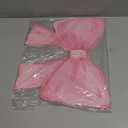 Tinlade 50 Pack Disposable Bow Placemats Coquette Bow Table Mats Slice 13.8 Inches Decorative Paper Placemats for Birthday Bridal Wedding Party Table Setting (Pink)