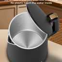 Electric Kettle, Double Wall 1.7L Stainless Steel Cool Touch, Water Boiler & Heater, 1500W Hot Tea Pot, Boil Dry Protection & Cordless Base, BPA-Free, Black Gold