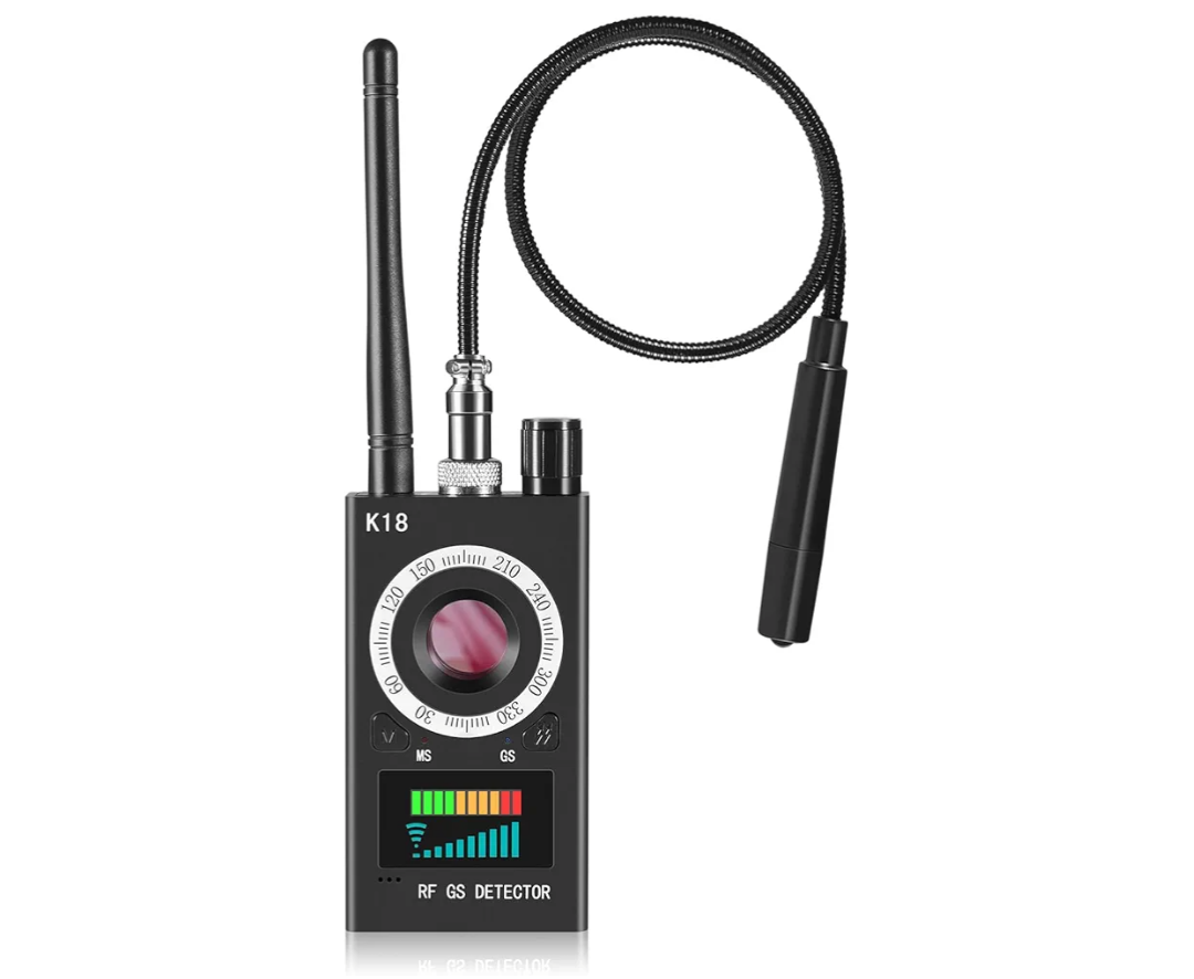 Hidden Camera Detectors, Anti Spy Camera Finder, GPS Tracker Detector, Hidden Devices Detector for Airbnb, Hotels, Bathroom, Home, Office (Black)