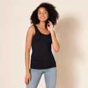 Amazon Essentials Womens Slim-Fit Tank Top (XX-Large, Black/White Stripe)