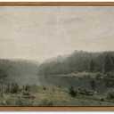 Floating Framed Canvas Wall Art, Vintage Wild Field Oil Painting Pictures Prints, Modern Farmhouse Natural landscape Wall Decor for Living Room Bedroom Dining Room Office Decor 8x10 inch