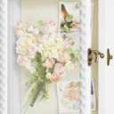 SZQINJI Shadow Box Frame 8x10 Shadow Box Small Deep White Shadow Boxes Display Cases with Front Opening Vintage Lock Diamond Shape Door for Pet Memorial Keepsakes Wedding Flower Baby Graduation White