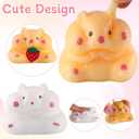 2PCS Hamster Squishy,Handmade Hamster Squeeze Toys,Ultra-Soft Realistic Pet Squeeze,Stress Relief Fidget Sensory Toys,Squishy Hamster for Children, Teens, and Adults