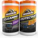 Armor All Car Cleaning Wipes and Protectant Wipes, Interior Car Wipes -50 Count (Pack of 2)