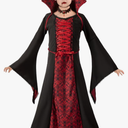 Halloween Royal Vampire Costume Girls for Halloween Dress Up Party L