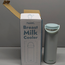 Papablic Innovative 360 CapsuleChill Breastmilk Cooler for 36H Safe Storage, 20oz Stress-Free Portable Breast Milk Chiller with 2pcs Stainless Steel Baby Bottles for Work & Travel, Mint Green
