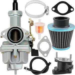 PZ27 Carburetor Compatible with 250cc 200cc 150cc ATV Go Kart Dirt Bike Carb Fits for TaoTao Coolster CG XR100 Predator Coleman KT196 CT200U Kazuma 27mm Baja Mini Bike Go Kart Parts with Air Filter