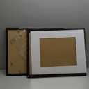 PEALSN 16x20 Picture Frame Set of 2, Display Pictures 11 x 14 with Mat or 16 x 20 without Mat for Wall Mounting Display, Poster Frames, Black.