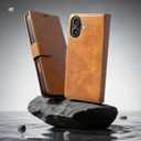 Wallet Case for iPhone 17 with Credit Card Holder,PU Leather Folio Flip Kickstand Protective Shockproof Cover for Apple 17 Phone Case (Grayish-Brown, for iPhone 17-6.3'')