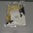 Black Gold White Confetti Balloon Set,100pcs 12 Inch Metallic Gold and Black White Glitter Confetti Balloon for Wedding, Birthday, Graduation Party Decorations,Happy New Year Decorations