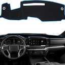 Dash Cover for 2022-2024 2025 2026 Chevy Chevrolet Silverado/GMC Sierra 2500HD 3500HD Accessories with HUD Dashboard Cover Mat Center Console Sunshield Carpet Protector Pad (Only fits 13.4 in Screen) (Blue)