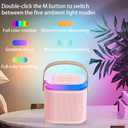 Mini Karaoke Machine for Kids,Portable Bluetooth Speaker with Wireless Microphone for Kids Toddler,Gifts for Girls and Boys Birthday (Pink 2 mic) (Pink 2 mic)