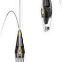 Eureka Blaze Stick Vacuum Cleaner, Powerful Suction 3-in-1 Small Handheld Vac with Filter for Hard Floor Lightweight Upright Home Pet Hair, Dark Black (3-in-1 Handheld Vac NES210, Blaze Black)