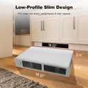 Upgraded 112 Electric Kickspace Wall Heater with thermostat, 120/240V 1500W