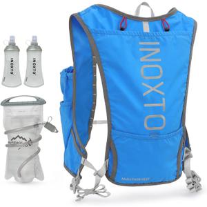 INOXTO Running Hydration Vest Backpack,Lightweight Insulated Pack with 1.5L Water Bladder Bag Daypack for Hiking Trail Running Cycling Race Marathon for Women Men INOXTO Running Hydration Vest Backpack,Lightweight Insulated Pack with 1.5L Water Bladder Bag Daypack for Hiking Trail Running Cycling Race Marathon for Women Men