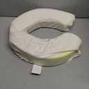 HOMBYS 3-Inch BBL Toilet Seat Cushion, PU Leather Brazilian Butt Lift Toilet Riser Pillow for Brazilian Butt Lift Surgery Recovery, Easy Clean, White