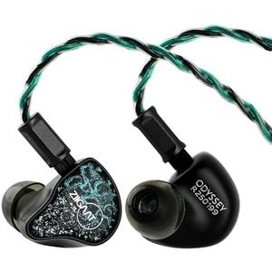 Linsoul ZiiGaat x Hangout. Audio: Odyssey 2 in Ear Monitor, 1DD + 3BA Hybrid IEM, HiFi Wired Earbuds, Neutral with Sub-Bass Tuning, with Aluminum Shell and OFC Cable for Musicians Audio Engineers