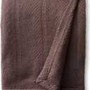 Eddie Bauer Home | Herringbone Collection | Blanket - 100% Cotton, Lightweight & Breathable, Machine Washable Easy Care, King, Mushroom