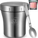 Ice Cream Cooler for Ninja Creami Pint Containers, Vacuum Insulated Double Wall Stainless Steel Ninja Creamy Pint Holder, Fits NC299AMZ NC300 NC301 Series, Keeps Ice Cream Frozen Longer & Outdoor