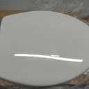 Bemis 7300SLEC Slow Close Toilet Seat, Easy Clean Hinges and Durable Plastic Seat, Made in USA, Elongated, White