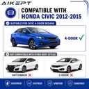 4-Piece Window Weatherstrip Seal Belt Compatible with Honda Civic
