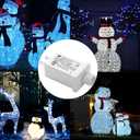 Replacement Yard Inflatable Adapter Power Supply Adaptor - 12V 1.0A 2Pcs - Inflatable Plug Replacement Class 2 Power Supply - White - for Christmas Tree Light/Thanksgiving Yard Blow Up Decorations