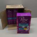 Poise Ultra Thin Incontinence Pads & Postpartum Pads for Bladder Leaks, 4 Drop Moderate Absorbency, Regular Length, 144 Count