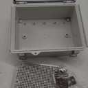 Junction Box, IP67 Waterproof Plastic Enclosure for Electrical Project, Hinged Transparent Cover, Includes Mounting Plate and Wall Bracket 220170110mm (8.6"6.7"4.3" TC)