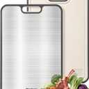 Titanium Cutting Boards for Kitchen, Non Toxic 2-in-1 Cutting Board Double Sided, Food Grade Chopping Boards for Fresh Meat Vegetable, Easy to Clean Large Size 16x11"