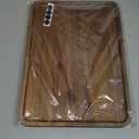 Large Wood Serving Trays Decor Long Charcuterie Cheese Boards Acacia Rectangle Wooden Platters for Food Dish Cookie Snack Appetizer Plates Rectangular Kitchen Dinner Platter Cake Dessert Plate Tray Brown (14" x 10" x 0.8")