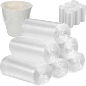 1000 Pcs Sanitary Napkin Disposal Bags, 3 Gallon Trash Can Liners, Feminine Hygiene Wastebasket Liners, Small Clear Unscented Trash Bags for Bathroom, Office, Kitchen, 15.75 X 15.75 Inch,10 Roll