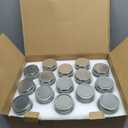 Mason Jars 8 oz 30 Pack- Small Mason Jars With Silver Lids -1/4 Quart Canning Jars| Storage Glass Jars With Lids For Jelly, Jam, Honey, Pickles - Spice Glass Jars - With 30 Chalkboard Labels