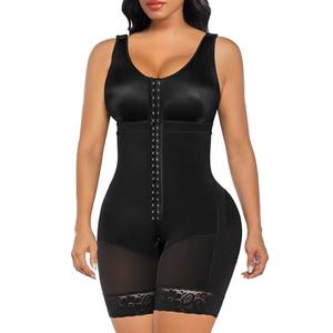 SHAPERX Women's Fajas Colombianas Tummy Control Shapewear Postpartum Full Body Shaper Butt Lifter Bodysuit, SZ7302-Black-Medium