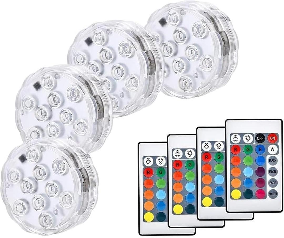 LUXJET Led Pumpkin Lights for Halloween Decorations, Halloween Pumpkin Lights with Remote Battery Operated for Inside Pumpkins Outdoor (4 Pack) LUXJET Led Pumpkin Lights for Halloween Decorations, Halloween Pumpkin Lights with Remote Battery Operated for Inside Pumpkins Outdoor (4 Pack)