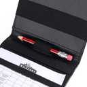 2 x Leather Golf Scorecard Holder - Yardage Book Cover Golf Stat Tracker Sheet - Premium Golf Leather Scorecard - Golf Score Book - Large Size 7.6x4.5IN