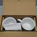 DOWAN 20 oz Coffee Mugs, Large Mugs with Word Blessed Grateful, Porcelain Coffee Cup, Thank You Gifts for Mom Dad, Set of 2 | Large Mugs, Coffee Cup (Blue, White)