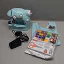 Magicfly Mini Sewing Machine with Extension Table, Dual Speed Portable Sewing Machine for Beginners with Light, Sewing Kit for Household Use, Blue