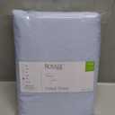 ROYALE LINENS 300 Thread Count 100% Long Staple Combed Cotton Fitted Sheet King - Super Soft Deep Pocket Bottom Sheet - Fitted Sheets Only - Elastic Sheets (King, Lake Blue)