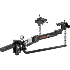 CURT 17063 MV Round Bar Weight Distribution Hitch with Sway Control, Up to 14,000 lbs., 2-Inch Shank, 2-5/16-Inch Ball