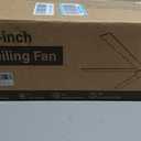 Fanbulous 60 Inch Ceiling Fans with Lights and Remote, Reversible 6 Blades, Dimmable, 3000K-6000K Adjustable, Outdoor Ceiling Fans for Patios, Large Ceiling Fan for Indoor or Covered Outdoor, Brown